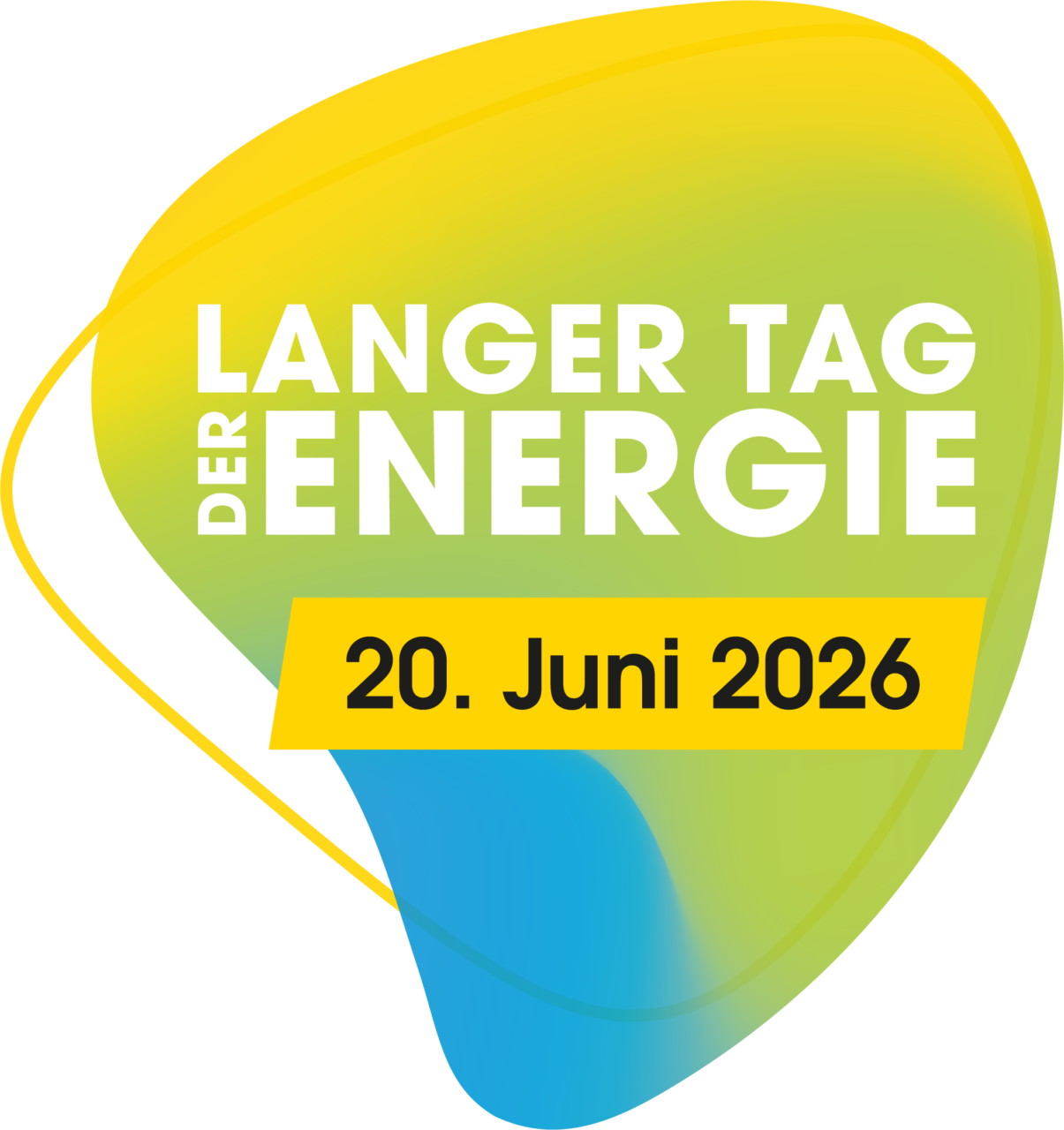 Darstellung des Logos der Langer Tag der Energie mit dem Daum 20. Juni 2026